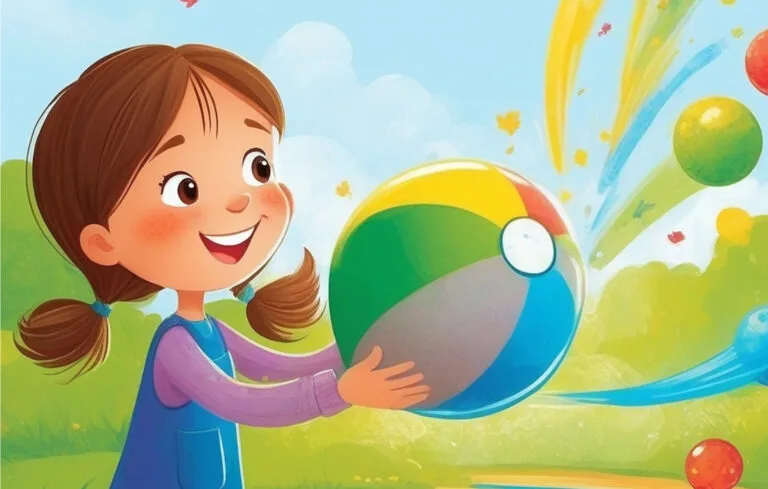 Cuento infantil de Ana y la Pelota Arcoíris