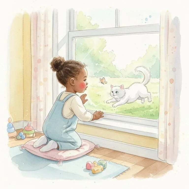 Cuento infantil de Ángela saluda a su gato