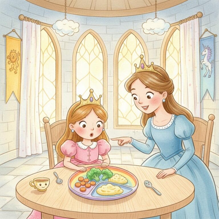 Cuento infantil de La Aventura del Plato Arcoíris