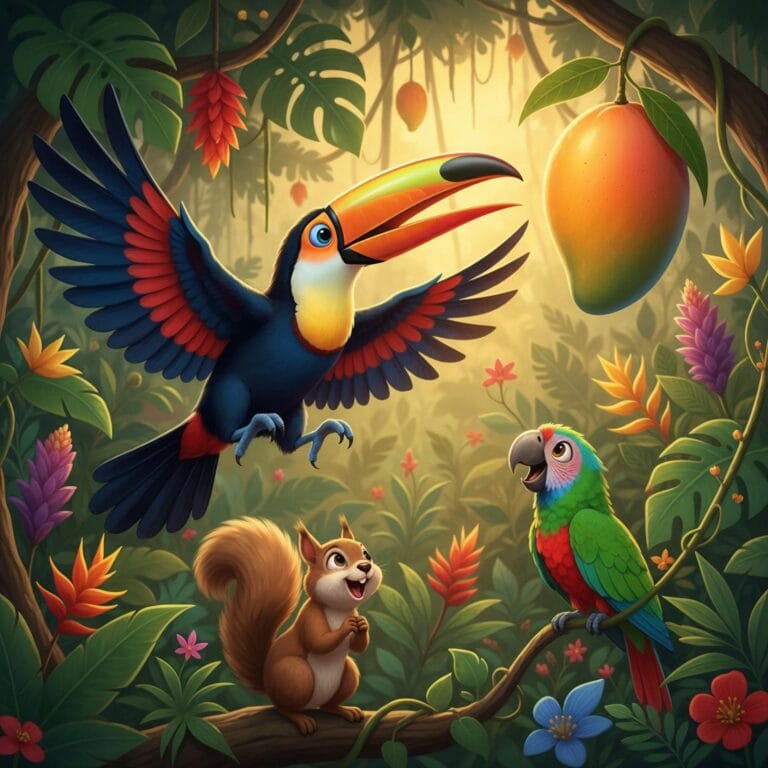 Cuento infantil de El gran pico de Tucán