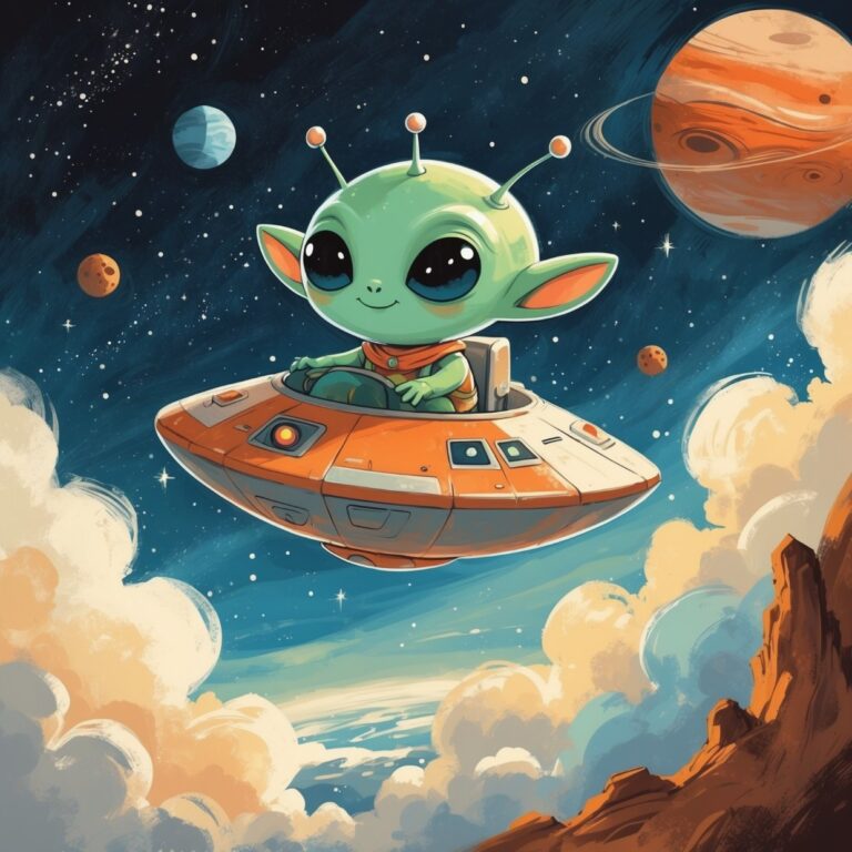 Cuento infantil de Un amigo de Marte