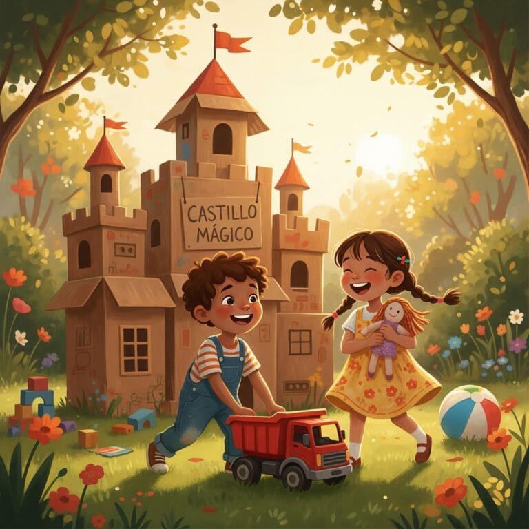 Cuento infantil de El camión de tesoros y la reina valiente