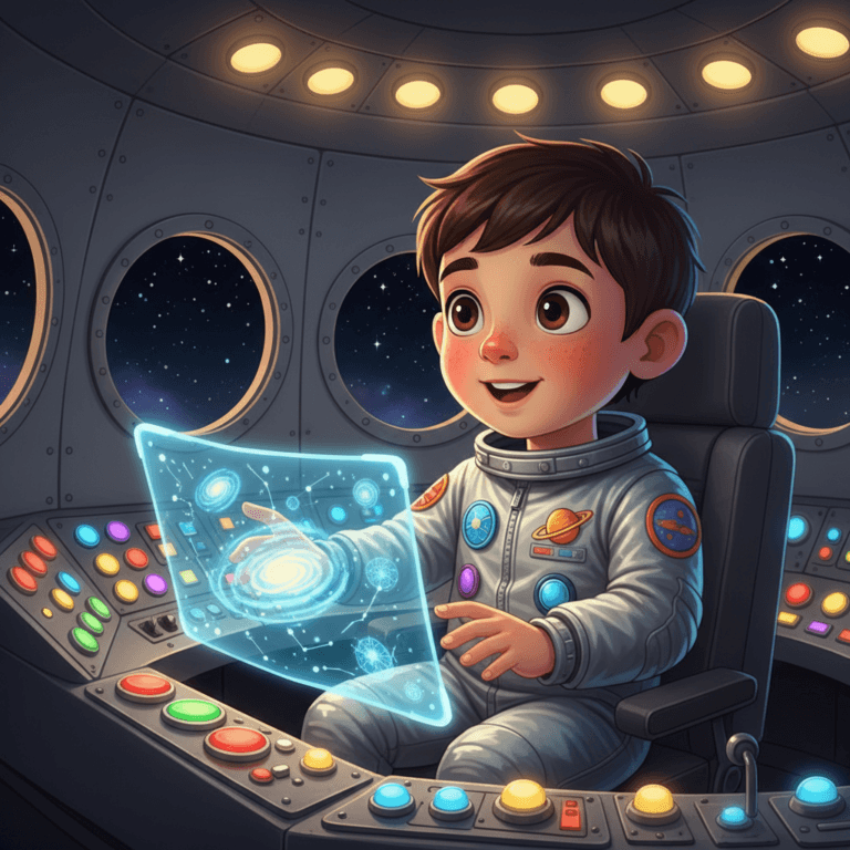 Cuento infantil de La aventura espacial de Mateo